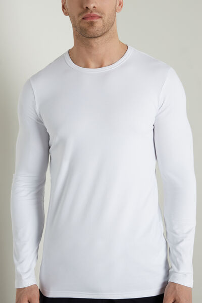 Tezenis Maglia Manica Lunga Girocollo Cotone Termico Uomo Bianco Tamaño XXL