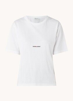 Saint Laurent T-shirt met logoprint - Wit