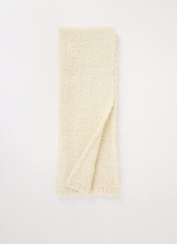 Levi's Cozy grofgebreide sjaal 190 x 15 cm - Creme