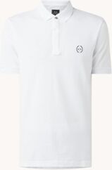 Armani Exchange Regular fit polo met logo - Wit