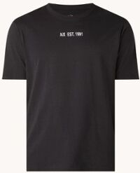 Armani Exchange T-shirt met logo - Zwart