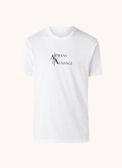 Armani Exchange T-shirt met logoprint - Wit