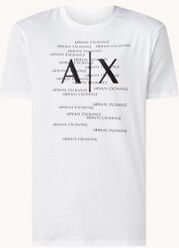 Armani Exchange T-shirt met logoprint - Wit