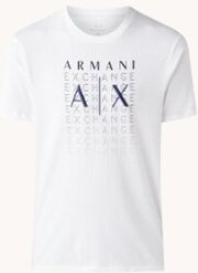 Armani Exchange T-shirt met logoprint - Wit