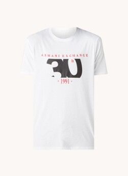 Armani Exchange T-shirt met print - Wit