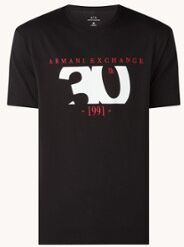 Armani Exchange T-shirt met print - Zwart