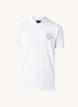 Armani Exchange Regular fit polo met logo - Wit