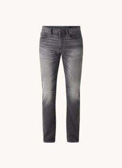 Armani Exchange Slim fit jeans met gekleurde wassing en stretch - Donkergrijs