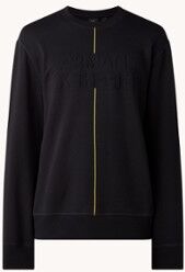 Armani Exchange Sweater met 3D logo - Zwart