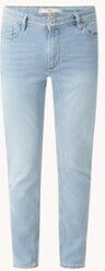 MANGO Jan slim fit jeans met lichte wassing - Indigo