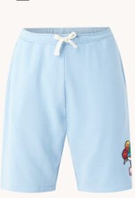 Ted Baker Bisscit straight fit korte joggingbroek met patch - Blauw