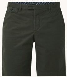 Ted Baker Ashfrd straight fit korte chino met steekzakken - Bronsgroen