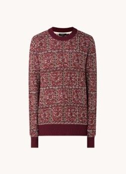 Ted Baker Hevwik grofgebreide pullover in wolblend - Brons