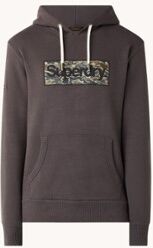 Superdry Sweater met logoprint - Donkergrijs