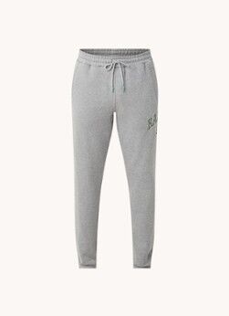 Clan de Banlieue Tapered fit joggingbroek met logoborduring - Grijsmele