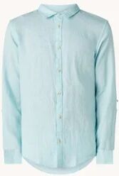 Scotch & Soda Regular fit overhemd van linnen - Mint