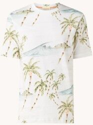 Scotch & Soda T-shirt van biologisch katoen met print - Gebroken wit