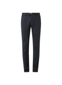 Reiss Eastbury slim fit pantalon met persplooi - Donkerblauw