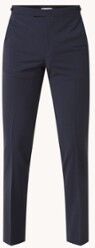 Reiss Hope slim fit pantalon in wolblend - Donkerblauw