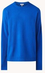 Reiss Parks fijngebreide pullover van wol - Royalblauw