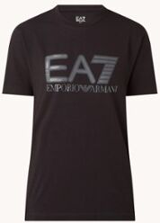 Emporio Armani Trainings T-shirt met logoprint - Zwart