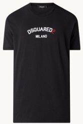 Dsquared2 Milano T-shirt met logoprint - Zwart