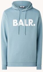 BALR. Hoodie met logoprint - Blauwgrijs