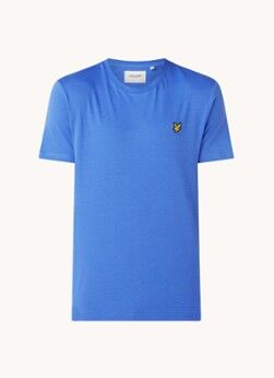 Lyle & Scott T-shirt van biologisch katoen met logo - Blauw