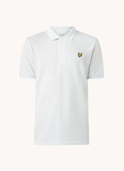 Lyle & Scott Regular fit polo van biologisch piqué katoen met logo - Mint