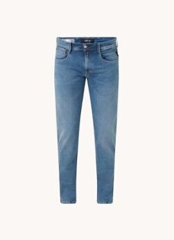 Replay Anbass slim fit jeans met medium wassing - Indigo