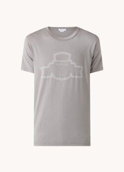 Replay T-shirt met logoprint - Grijs