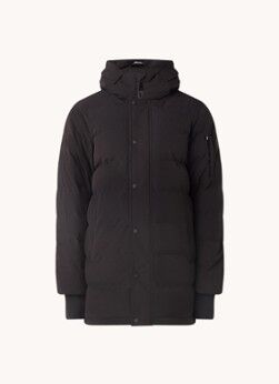 Airforce Chuck gewatteerde parka van softshell met capuchon - Zwart