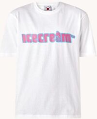 Ice Cream Soft Serve T-shirt met logoprint - Wit