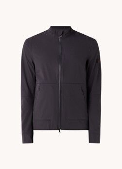 Peuterey Mangole softshell jack met opstaande kraag en ritszakken - Donkerblauw