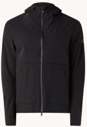 Peuterey Lembata softshell jack met capuchon en ritszakken - Zwart