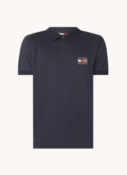 Tommy Hilfiger Regular fit polo met logo - Donkerblauw