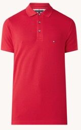 Tommy Hilfiger 1985 slim fit polo van piqué katoen - Donkerrood