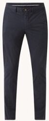 Profuomo Slim fit chino met stretch - Donkerblauw