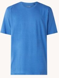 Schiesser T-shirt met ronde hals en stretch - Blauw