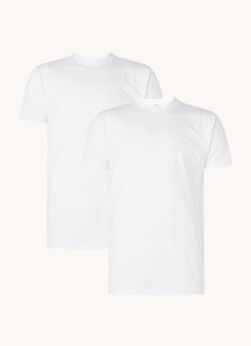 Alan Red Virginia T-shirt met ronde hals in 2-pack - Wit