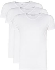 Tommy Hilfiger T-shirts met v-hals, 3-pack - Wit