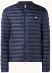 Gant Gewatteerd bomberjack met logo - Donkerblauw