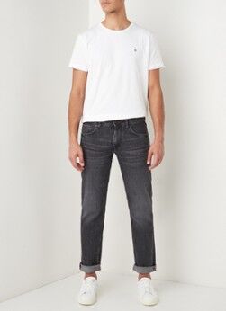 Gant Original SS T-shirt met logoborduring - Wit