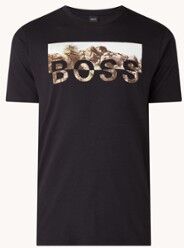 HUGO BOSS Tyro T-shirt met logoprint - Zwart