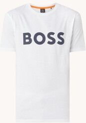 HUGO BOSS T-shirt met logoprint - Wit