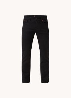 HUGO BOSS Delaware slim fit jeans met gekleurde wassing - Zwart