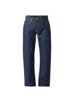 Levi's 501 mid waist straight leg jeans met donkere wassing - Indigo