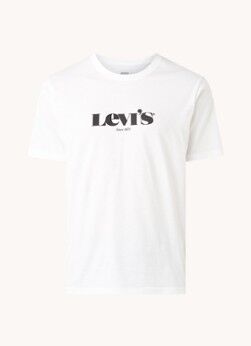 Levi's T-shirt met logoprint - Wit