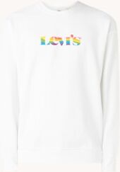 Levi's Pride sweater met logoprint - Wit