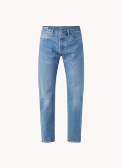 Levi's 501 straight leg jeans in lyocellblend met medium wassing - Indigo